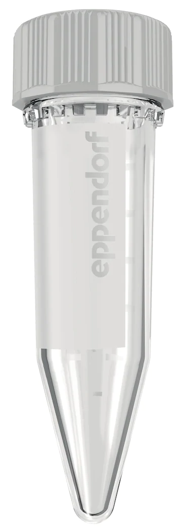 艾本德Eppendorf Tubes? 5.0 mL 帶螺旋蓋, 5.0 mL, 無菌、無熱原, 無RNase和DNase, 無DNA, 無色, 200 個 (2 包 × 100 個)貨號 00301